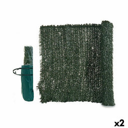 Tuinhek Gazon 1 x 3 m Groen Plastic (2 Stuks)