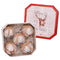 Kerstballen Multicolour Papier Polyfoam Herten 7,5 x 7,5 x 7,5 cm (5 Stuks)