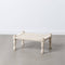 Kruk 67 x 46 x 27 cm Hout Touw Wit