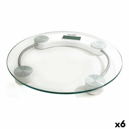 Digitale Personenweegschaal Basic Home Transparant 33 x 3,5 cm (6 Stuks)