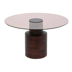 Hoofdtafel DKD Home Decor Kristal Mangohout 80 x 80 x 40 cm