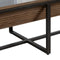 Hoofdtafel Zwart Natuurlijk Ijzer Sparrenhout 120 x 60 x 43,5 cm