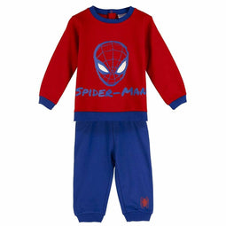 Joggingpak voor kinderen Spider-Man Blauw Rood Maat 24 maanden