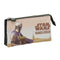 Pennenetui met 2 vakken The Mandalorian This is the way Zwart 22 x 12 x 3 cm