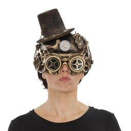 Masker My Other Me Koper Één maat Steampunk