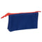 Pennenetui met 3 vakken Atlético Madrid Blauw Rood 22 x 12 x 3 cm