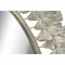 Wandspiegel DKD Home Decor Spiegel Champagne Metaal Blad van een plant (69 x 3,5 x 98,5 cm)