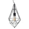 Plafondlamp Zwart Metaal 26 x 26 x 46 cm