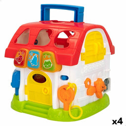 Babyspeeltje Winfun Huis 18 x 22 x 18 cm (4 Stuks)