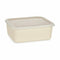 Bakje met deksel Bamboe Melamine Geel 17 x 8 x 23,5 cm (6 Stuks)
