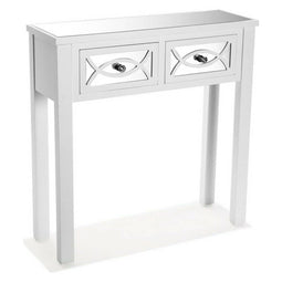 Zijtafel met 2 lades Versa Miska Hout Sparrenhout Hout MDF 25 x 78 x 78 cm