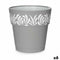 Zelfwaterende bloempot Stefanplast Gaia Grijs Plastic 25 x 25 x 25 cm (6 Stuks)