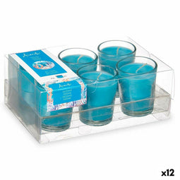 Geurkaarsenset 16 x 6,5 x 11 cm (12 Stuks) Glas Oceaan