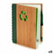 Spiraalnotitieblok met Pen Bamboe 1 x 18 x 14 cm (12 Stuks)