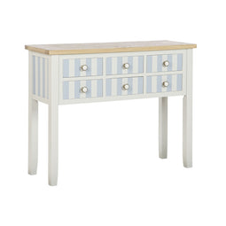 Console Home ESPRIT Blauw Wit Paulownia hout 103 x 35 x 80 cm