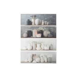 Schilderij DKD Home Decor Vaas Scandinavisch 135 x 2,5 x 45 cm (4 Stuks)