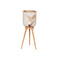 Bureaulamp DKD Home Decor Gouden Metaal Bruin 220 V 50 W Pijnboom (32 x 32 x 90 cm)