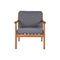 Tafelset met 3 fauteuils Home ESPRIT Bruin Grijs Acacia 120 x 72 x 75 cm