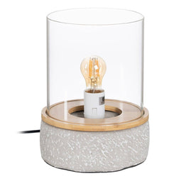 Bureaulamp LÁMPARAS INDUSTRIALES 19,5 x 19,5 x 25 cm Kristal Grijs Cement