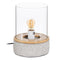 Bureaulamp LÁMPARAS INDUSTRIALES 19,5 x 19,5 x 25 cm Kristal Grijs Cement