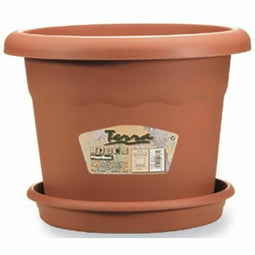 Bloempot Plastiken 7360 Bruin Terra cotta Plastic Cirkelvormig Ø 60 cm
