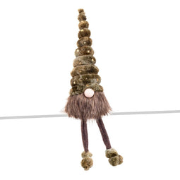 Kerstversiering Bruin Groen Zand Weefsel 15 x 15 x 56 cm