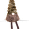 Kerstversiering Bruin Groen Zand Weefsel 15 x 15 x 56 cm