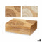 Decoratieve Doos Mangohout 25,5 x 8 x 17,4 cm (6 Stuks) Mandala