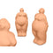 Decoratieve figuren Oranje Dolomite 14 x 34 x 12 cm (6 Stuks) Vrouw Staand