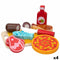 Eten speelgoedset Woomax 12 Onderdelen (4 Stuks)