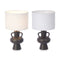 Bureaulamp Vaas 40 W Zwart Keramisch 24 x 39,7 x 24 cm (4 Stuks)