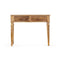 Zijtafel met 2 lades Bruin Mangohout 98 x 77 x 42 cm Lakens