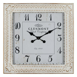 Muurklok Wit Ijzer 60 x 60 x 6,5 cm