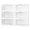 Stackable shoe box Max Home Wit 6 Stuks Polypropyleen ABS 35 x 18,5 x 27 cm