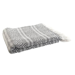 Deken DKD Home Decor 130 x 170 x 1 cm Grijs