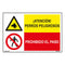 Bord Normaluz Perros Peligrosos / Prohibido El Paso 60 x 40 cm