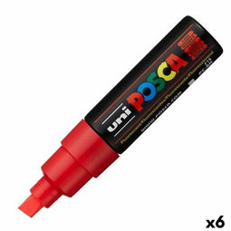 Markeerstiften POSCA PC-8K Rood 6 Stuks