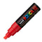 Markeerstiften POSCA PC-8K Rood 6 Stuks