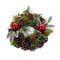 Kerstkroon Rood Groen Multicolour Plastic Foam Ananas 22 x 22 cm
