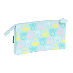 Schoolpennenzak Benetton Fantasy Hemelsblauw (22 x 12 x 3 cm)