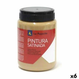 Tempera La Pajarita Siena L-05 Geel Gesatineerd School (35 ml) (6 Stuks)
