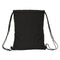 Rugtas met Koordjes Kappa Black Zwart 35 x 40 x 1 cm
