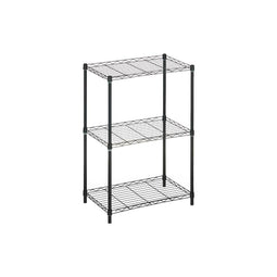 Planken 56 x 35 x 80 cm Zwart Metaal Plastic