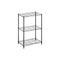 Planken 56 x 35 x 80 cm Zwart Metaal Plastic