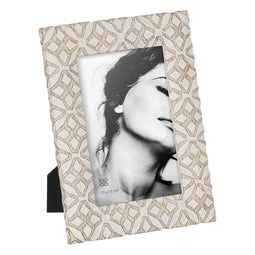 Fotolijsten Wit Beige Polyresin 15,3 x 1,8 x 20,4 cm