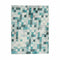 Tafelkleed Dun canvas Anti-vlek Ruiten 140 x 180 cm Turkoois (6 Stuks)
