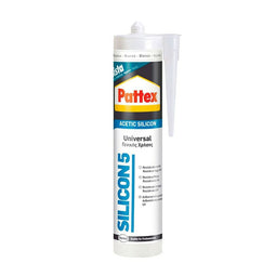 Siliconen Pattex Silicon 5 Universeel Wit 280 ml