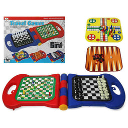 Set van 5 Bordspellen 36 x 28 cm Plastic