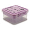 Doos-Juwelenkistje Paars Transparant Plastic 24,5 x 11,5 x 26 cm (12 Stuks)