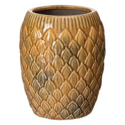 Grondlegger 18,5 x 18,5 x 23 cm Keramisch Mosterd